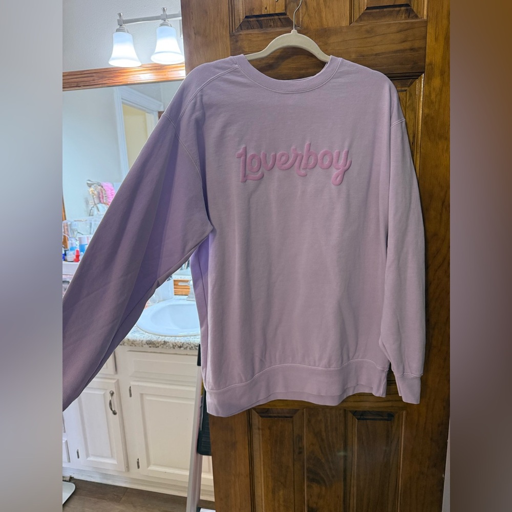 Lavender 'Loverboy' Pullover Sweatshirt NWOT
